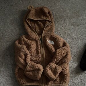 The North Face Tan Fleece Hoodie with Ears